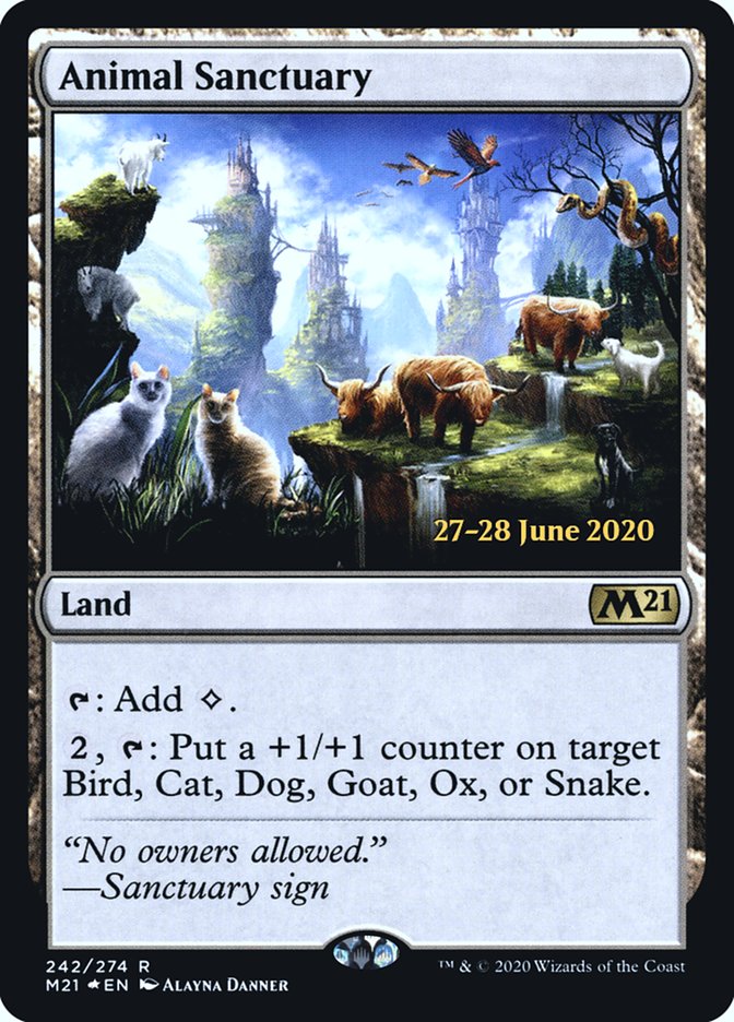 Animal Sanctuary  [Core Set 2021 Prerelease Promos] | Gam3 Escape