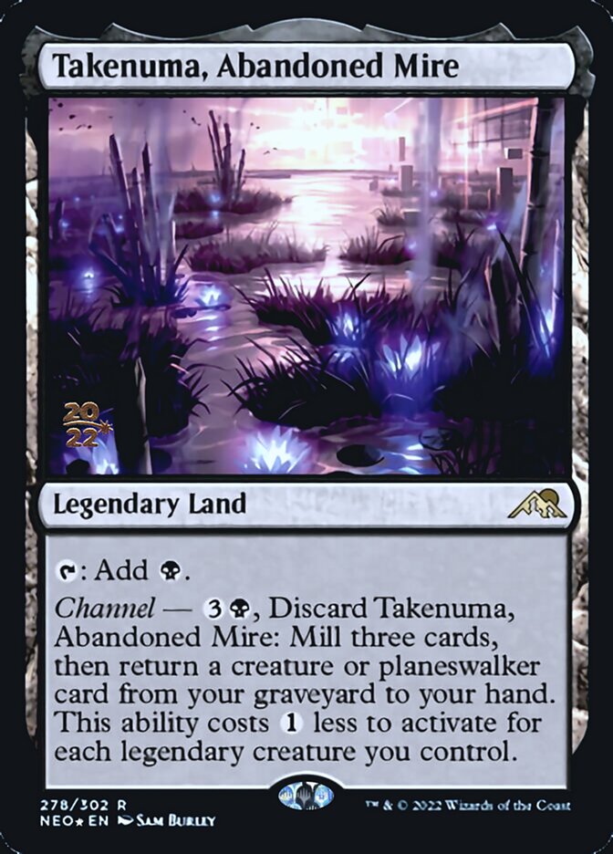 Takenuma, Abandoned Mire [Kamigawa: Neon Dynasty Prerelease Promos] | Gam3 Escape