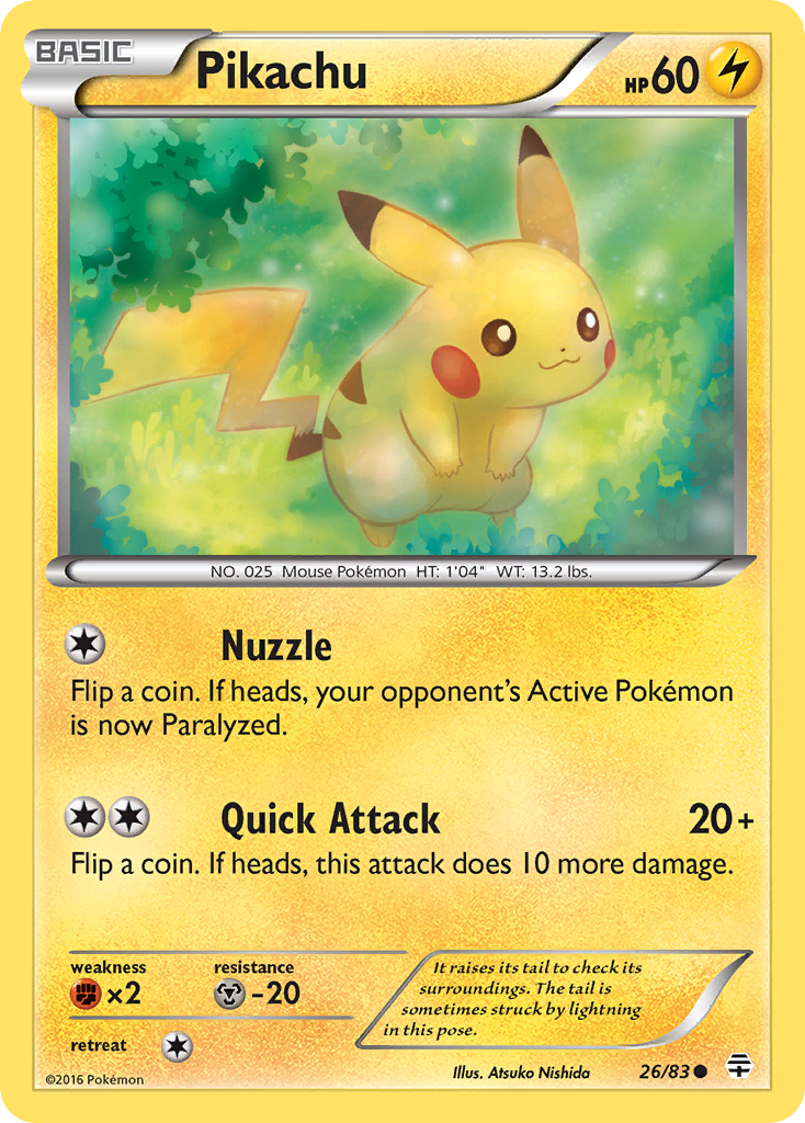 Pikachu (26/83) [XY: Generations] | Gam3 Escape