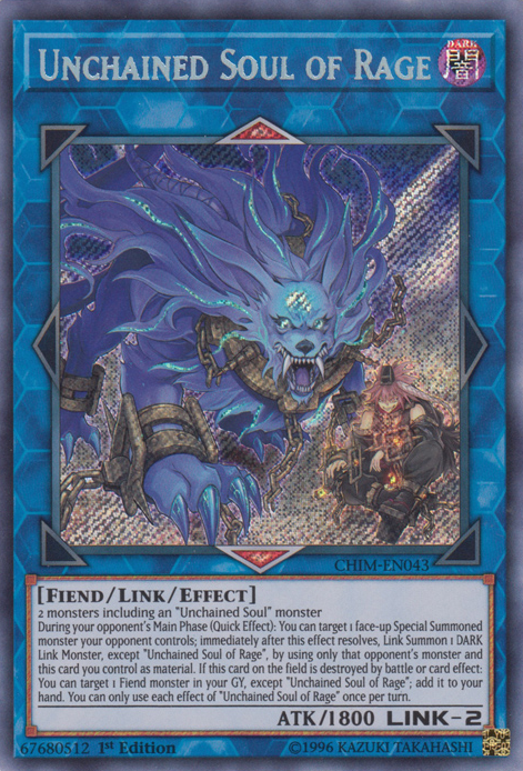 Unchained Soul of Rage [CHIM-EN043] Secret Rare | Gam3 Escape