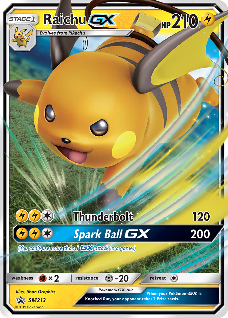 Raichu GX (SM213) [Sun & Moon: Black Star Promos] | Gam3 Escape