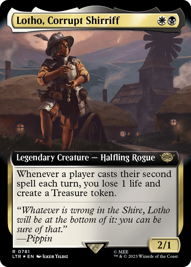 Lotho, Corrupt Shirriff (Extended Art) (Surge Foil) [The Lord of the Rings: Tales of Middle-Earth] | Gam3 Escape