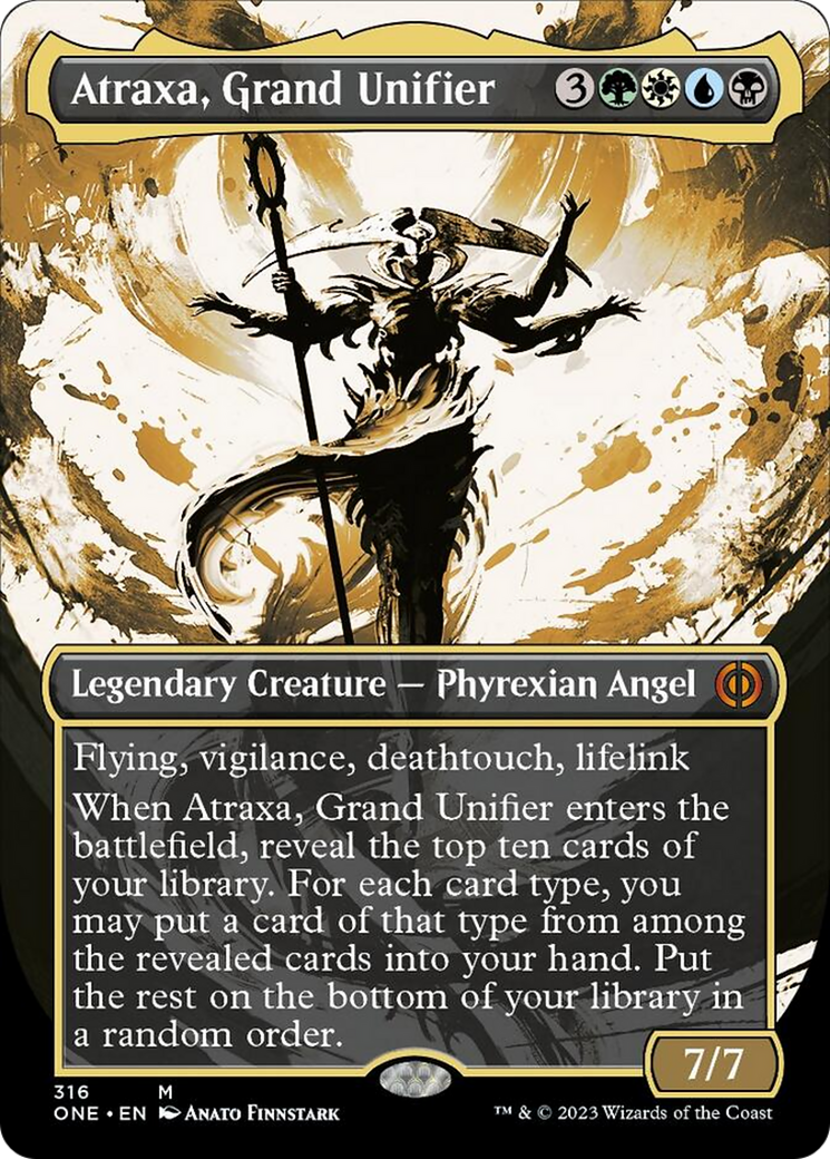 Atraxa, Grand Unifier (Borderless Ichor) [Phyrexia: All Will Be One] | Gam3 Escape