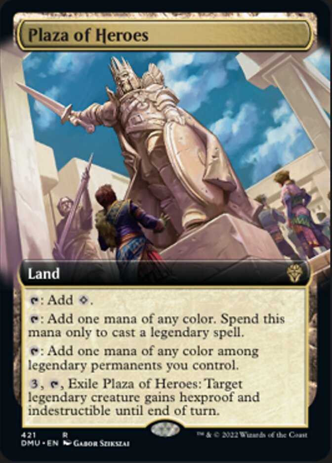 Plaza of Heroes (Extended Art) [Dominaria United] | Gam3 Escape