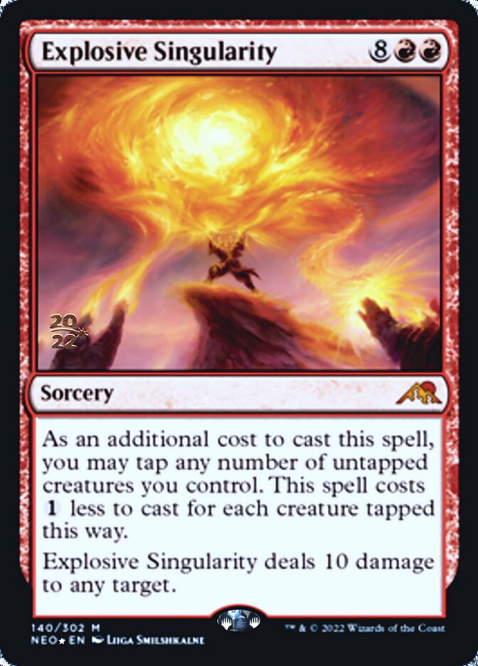 Explosive Singularity [Kamigawa: Neon Dynasty Prerelease Promos] | Gam3 Escape