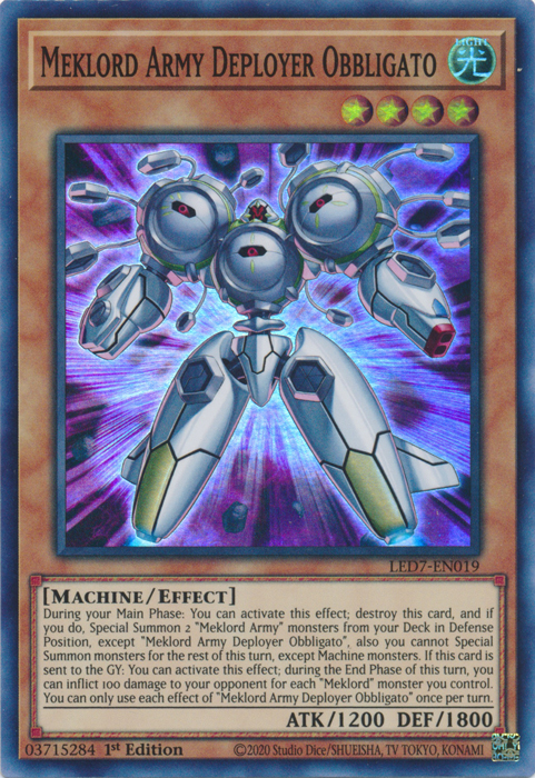 Meklord Army Deployer Obbligato [LED7-EN019] Super Rare | Gam3 Escape