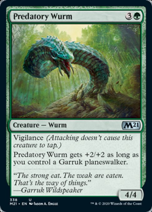 Predatory Wurm [Core Set 2021] | Gam3 Escape