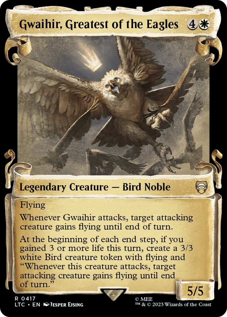 Gwaihir, Greatest of the Eagles [The Lord of the Rings: Tales of Middle-Earth Commander Showcase Scrolls] | Gam3 Escape