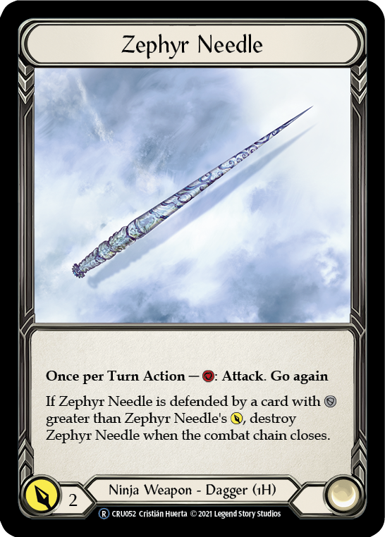 Zephyr Needle (Rainbow Foil) [CRU052-RF] Unlimited Rainbow Foil | Gam3 Escape