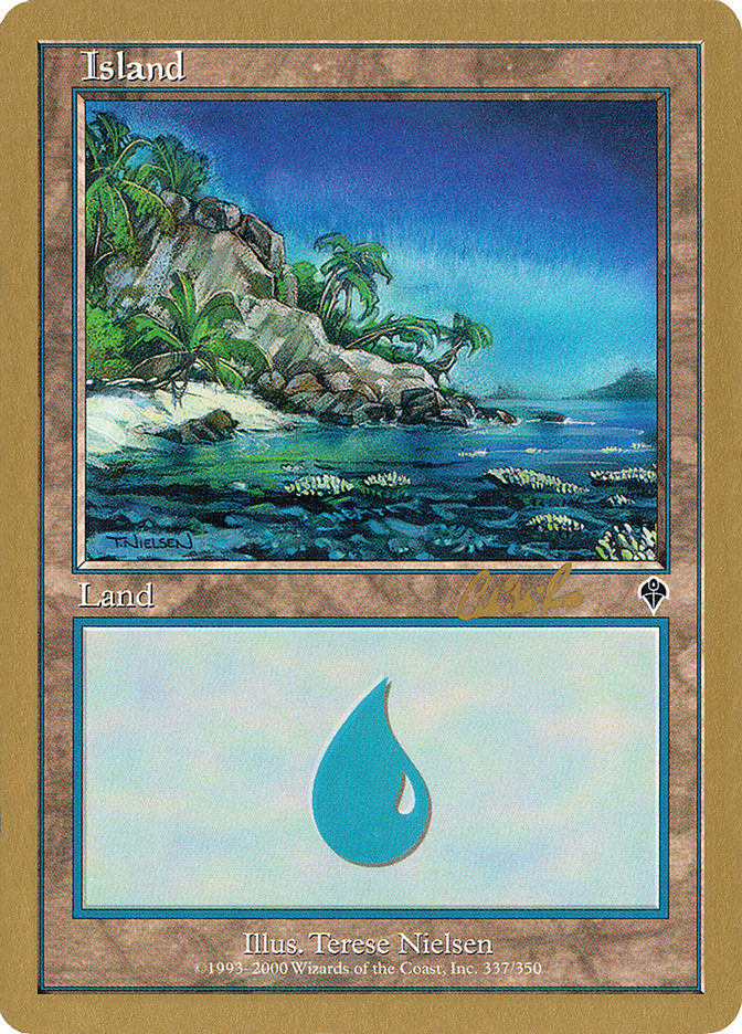 Island (cr337) (Carlos Romao) [World Championship Decks 2002] | Gam3 Escape