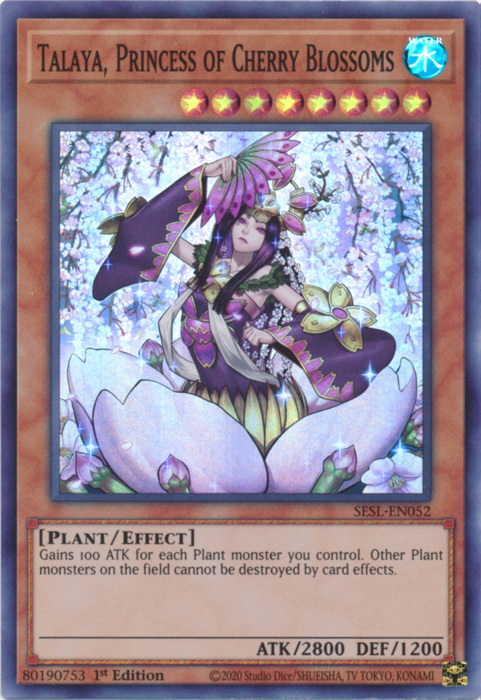 Talaya, Princess of Cherry Blossoms [SESL-EN052] Super Rare | Gam3 Escape