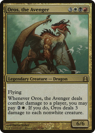 Oros, the Avenger (Oversized) [Commander 2011 Oversized] | Gam3 Escape