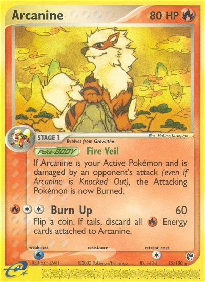 Arcanine (15/100) [EX: Sandstorm] | Gam3 Escape