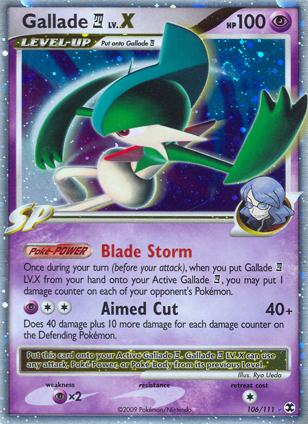 Gallade LV.X (106/111) [Platinum: Rising Rivals] | Gam3 Escape