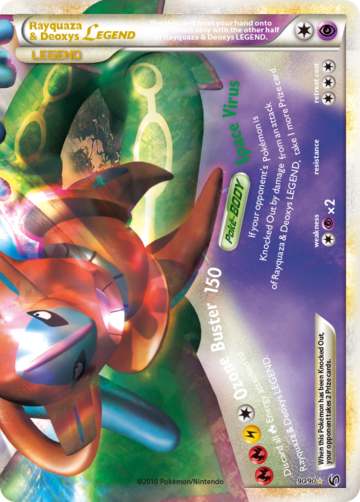 Rayquaza & Deoxys LEGEND (90/90) [HeartGold & SoulSilver: Undaunted] | Gam3 Escape