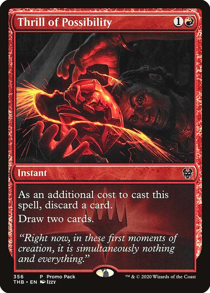 Thrill of Possibility (Promo Pack) [Theros Beyond Death Promos] | Gam3 Escape