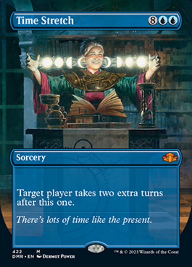 Time Stretch (Borderless Alternate Art) [Dominaria Remastered] | Gam3 Escape