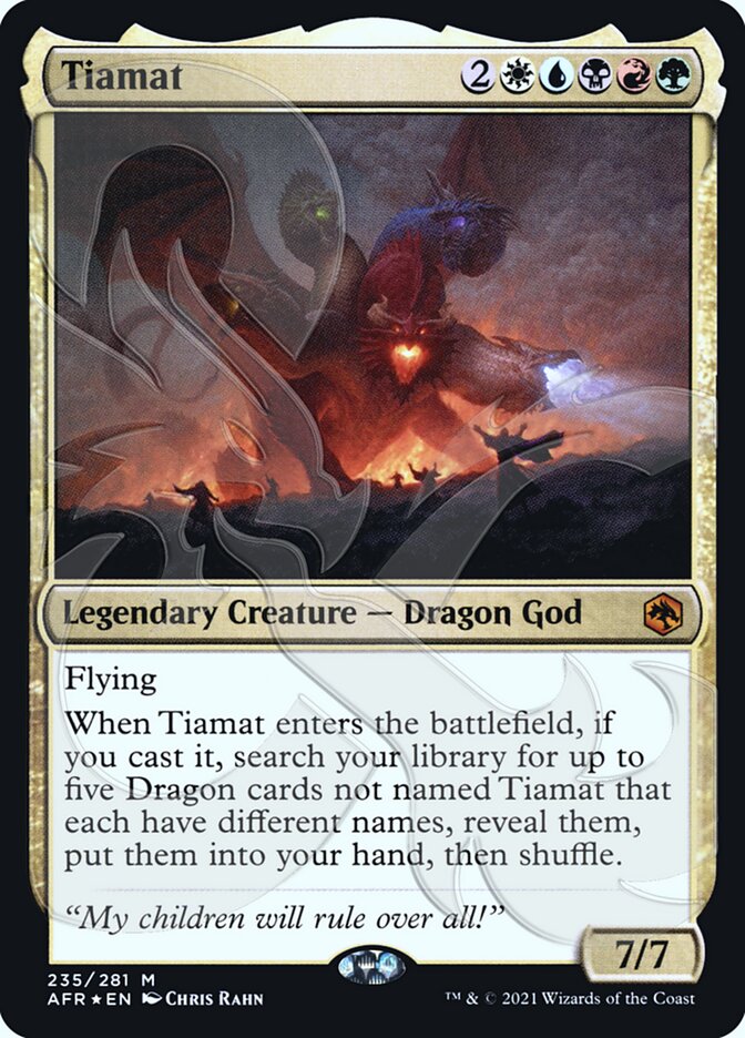 Tiamat (Ampersand Promo) [Dungeons & Dragons: Adventures in the Forgotten Realms Promos] | Gam3 Escape