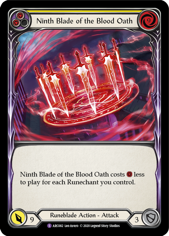 Ninth Blade of the Blood Oath [ARC082] Unlimited Rainbow Foil | Gam3 Escape