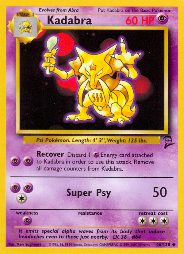 Kadabra (46/130) [Base Set 2] | Gam3 Escape