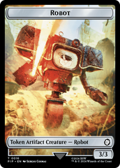 Robot // Treasure (0018) Double-Sided Token [Fallout Tokens] | Gam3 Escape