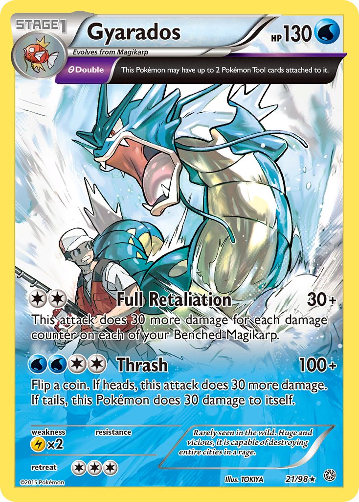 Gyarados (21/98) (Cosmos Holo) (Theme Deck Exclusive) [XY: Ancient Origins] | Gam3 Escape