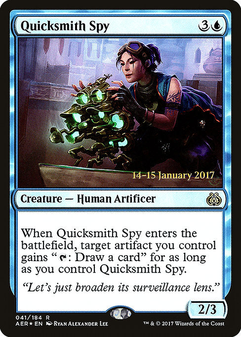 Quicksmith Spy [Aether Revolt Promos] | Gam3 Escape