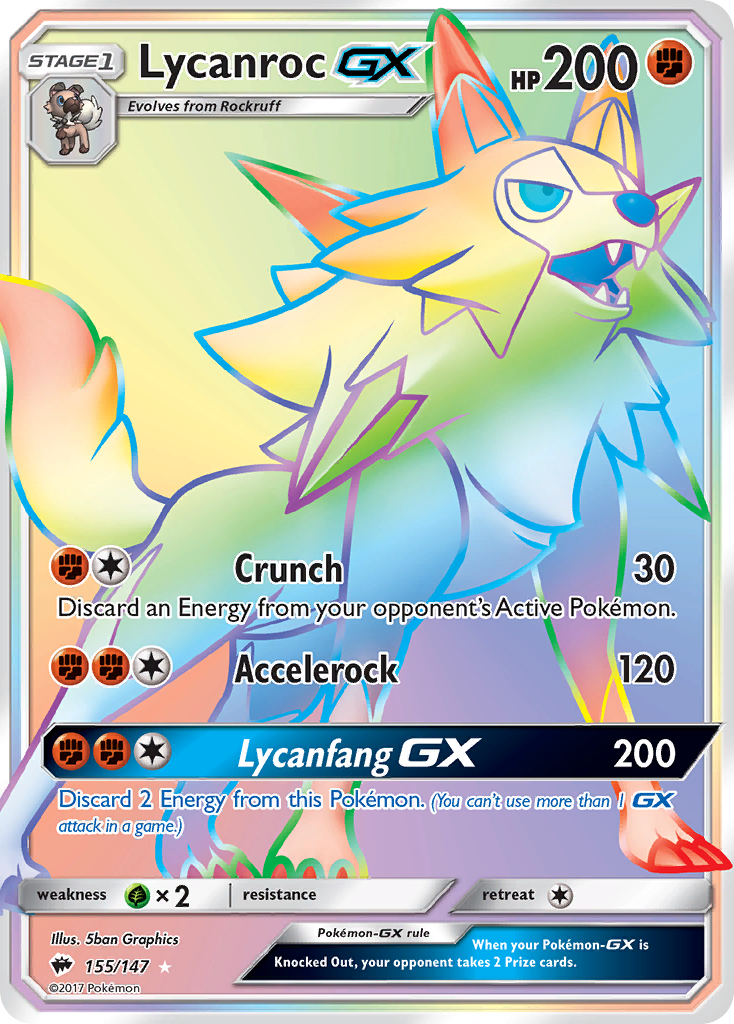 Lycanroc GX (155/147) [Sun & Moon: Burning Shadows] | Gam3 Escape