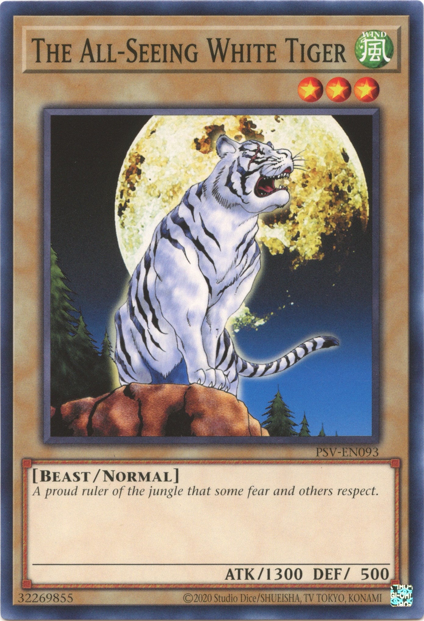 The All-Seeing White Tiger (25th Anniversary) [PSV-EN093] Common | Gam3 Escape
