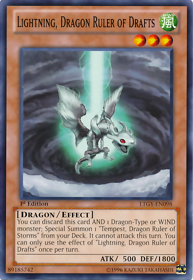 Lightning, Dragon Ruler of Drafts [LTGY-EN098] Common | Gam3 Escape