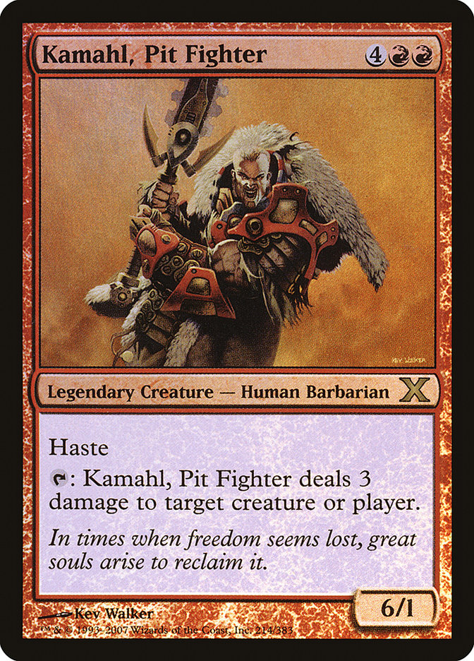 Kamahl, Pit Fighter (Premium Foil) [Tenth Edition] | Gam3 Escape