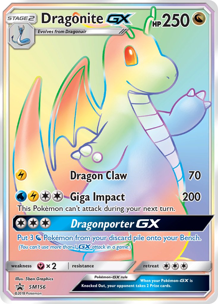 Dragonite GX (SM156) (Jumbo Card) [Sun & Moon: Black Star Promos] | Gam3 Escape