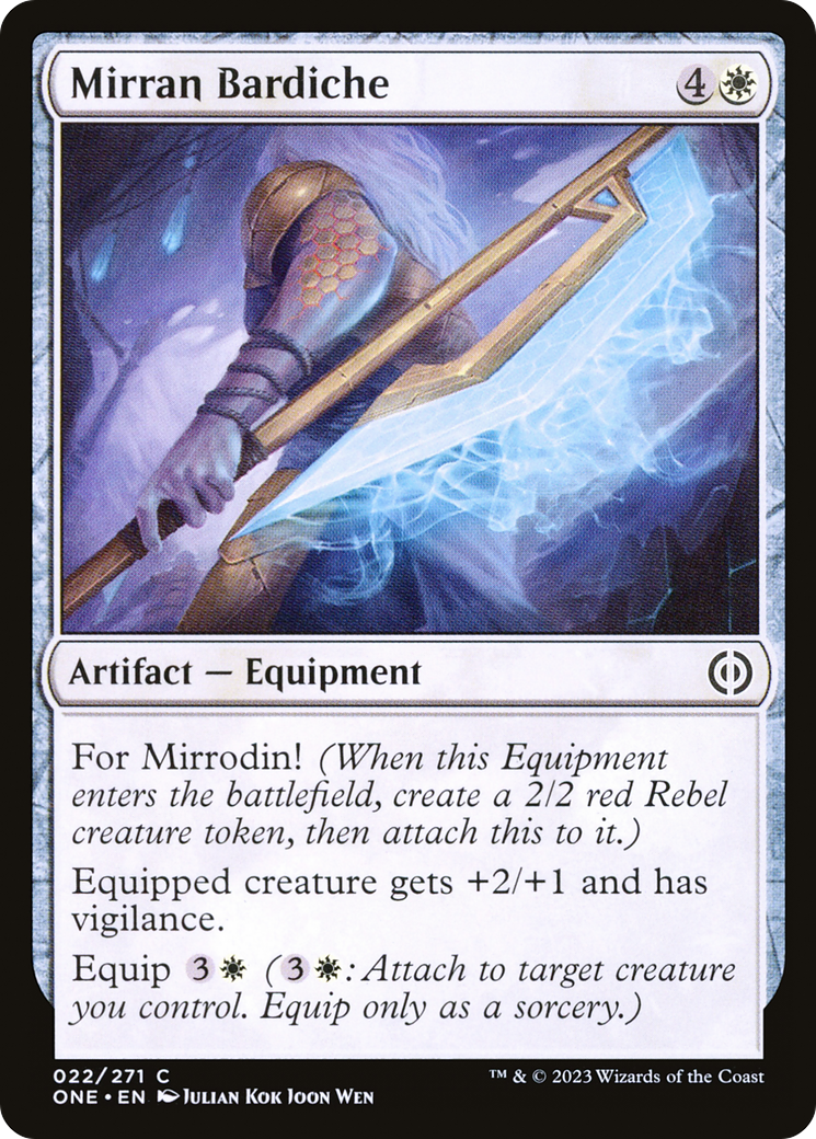 Mirran Bardiche [Phyrexia: All Will Be One] | Gam3 Escape