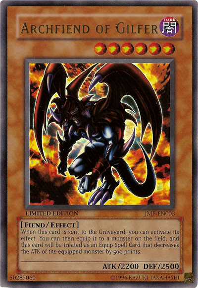 Archfiend of Gilfer [JMP-EN003] Ultra Rare | Gam3 Escape