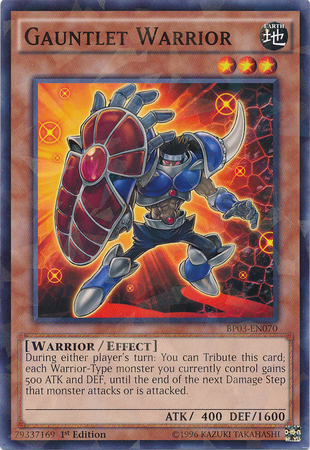 Gauntlet Warrior (Shatterfoil) [BP03-EN070] Common | Gam3 Escape