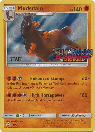 Mudsdale (SM20) (Staff Prerelease Promo) [Sun & Moon: Black Star Promos] | Gam3 Escape