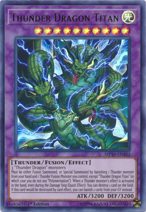 Thunder Dragon Titan [MP19-EN182] Ultra Rare | Gam3 Escape