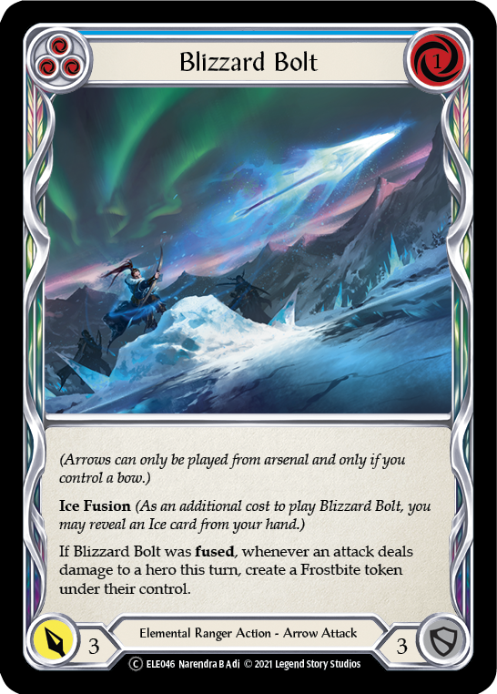 Blizzard Bolt (Blue) [U-ELE046] Unlimited Normal | Gam3 Escape
