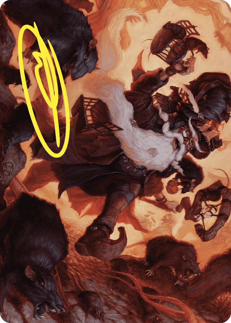 Tattered Ratter Art Card (Gold-Stamped Signature) [Wilds of Eldraine Art Series] | Gam3 Escape