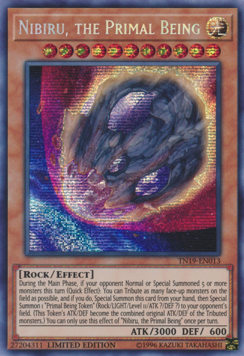 Nibiru, the Primal Being [TN19-EN013] Prismatic Secret Rare | Gam3 Escape