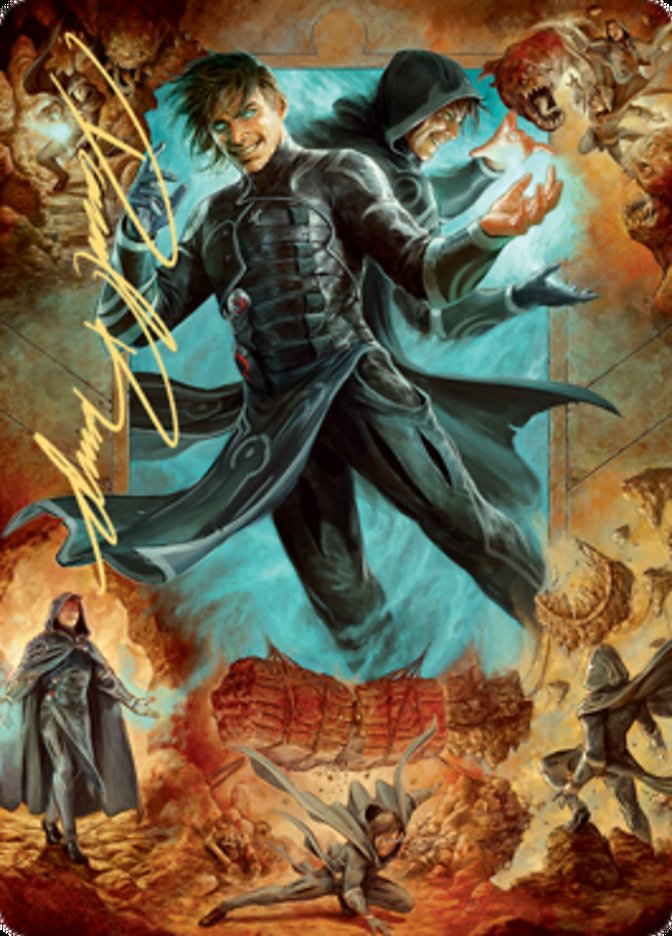 Jace, Mirror Mage 2 Art Card (Gold-Stamped Signature) [Zendikar Rising Art Series] | Gam3 Escape