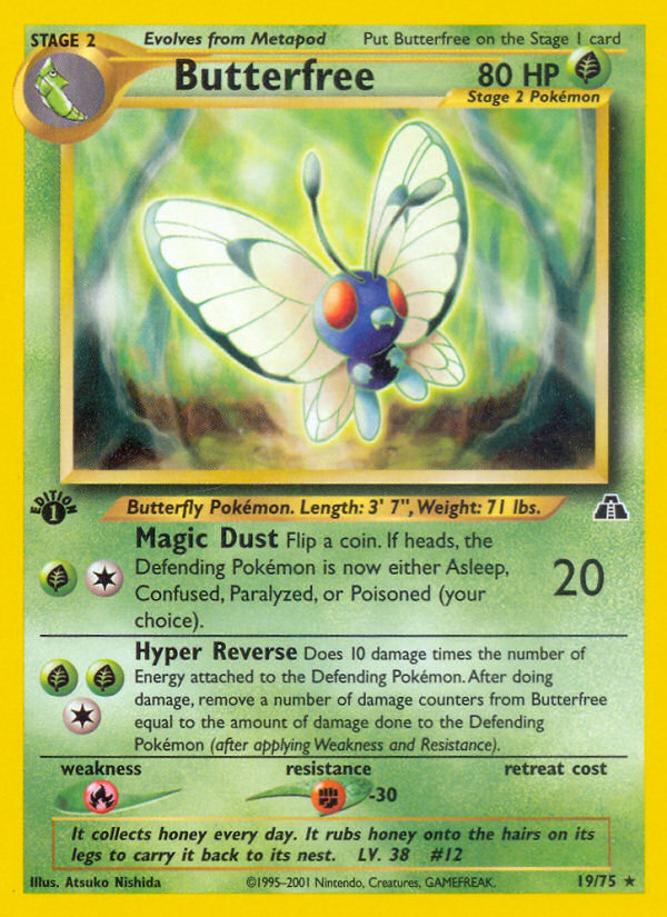 Butterfree (19/75) [Neo Discovery 1st Edition] | Gam3 Escape