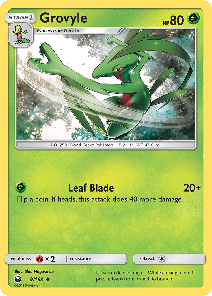 Grovyle (9/168) [Sun & Moon: Celestial Storm] | Gam3 Escape