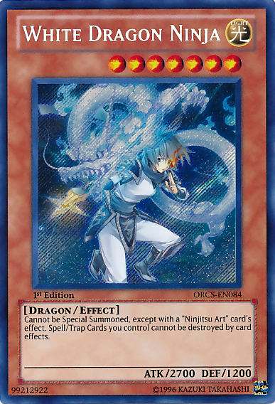 White Dragon Ninja [ORCS-EN084] Secret Rare | Gam3 Escape