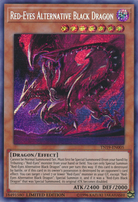 Red-Eyes Alternative Black Dragon [TN19-EN005] Prismatic Secret Rare | Gam3 Escape