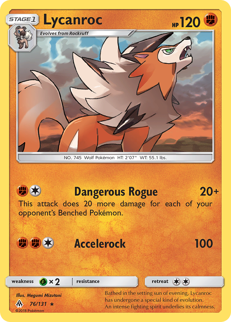 Lycanroc (76/131) [Sun & Moon: Forbidden Light] | Gam3 Escape