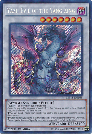 Yazi, Evil of the Yang Zing [MP15-EN163] Secret Rare | Gam3 Escape