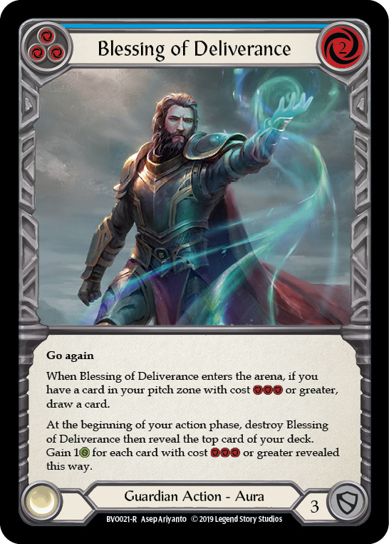 Blessing of Deliverance (Blue) [BVO021-R] 1st Edition Normal | Gam3 Escape