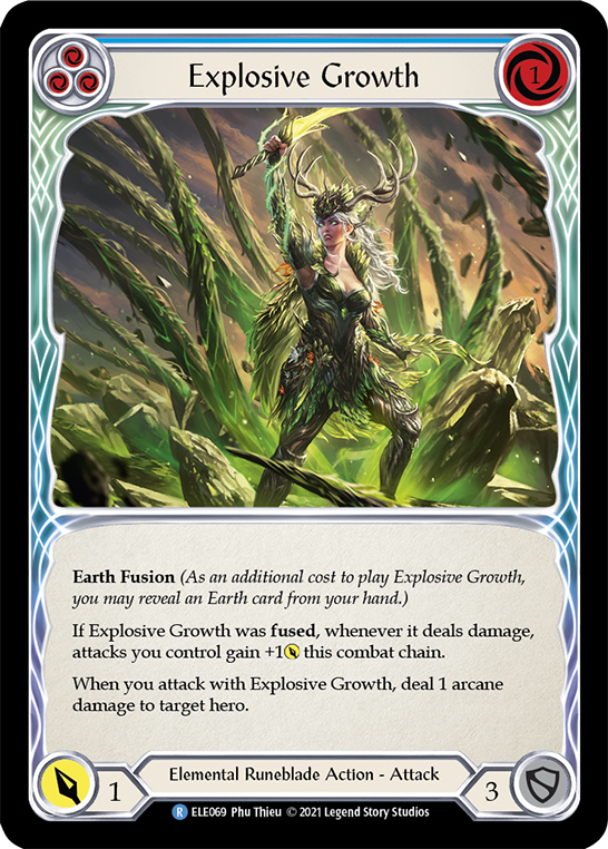 Explosive Growth (Blue) [ELE069] (Tales of Aria)  1st Edition Normal | Gam3 Escape