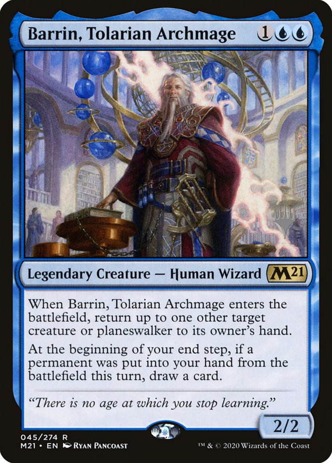 Barrin, Tolarian Archmage (Promo Pack) [Core Set 2021 Promos] | Gam3 Escape